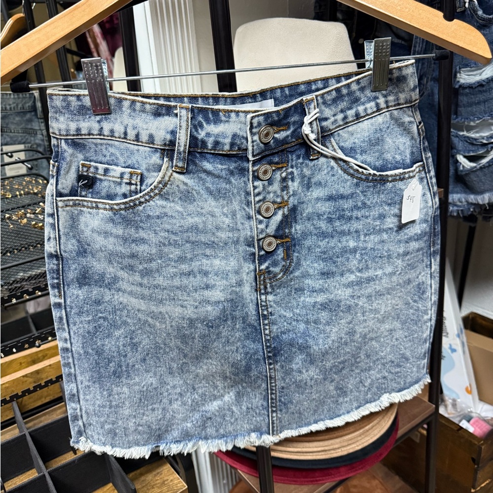 Stylish Blue Denim Skirt